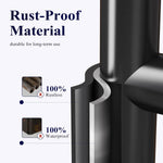 Kitsure Toilet Paper Holder Free Standing — Rustproof Metal Stand for 4 Rolls with Anti-Slip Base & Phone Shelf