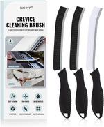 SXhyf Hard Bristle Crevice Cleaning Brush Set — Multifunctional Gap Scrub Brush for Kitchen, Bathroom, Window, Grout, Tile & More