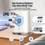 SOLIOM 5MP Wireless Outdoor Security Camera System — 2-Cam Pack, Solar Powered, 360° Auto Tracking, 3K Color Night Vision, No Subscription