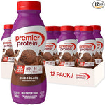 Premier Protein Shake Chocolate — 30g Protein, 1g Sugar, 160 Calories, 24 Vitamins & Minerals, 11.5 fl oz, 12 Pack