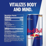 Red Bull Energy Drink — Original, 8.4 fl oz, Pack of 24 Cans | 80mg Caffeine, Taurine & B Vitamins