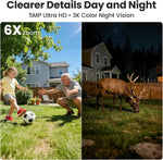 SOLIOM 5MP Wireless Outdoor Security Camera System — 2-Cam Pack, Solar Powered, 360° Auto Tracking, 3K Color Night Vision, No Subscription