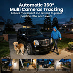 SOLIOM 5MP Wireless Outdoor Security Camera System — 2-Cam Pack, Solar Powered, 360° Auto Tracking, 3K Color Night Vision, No Subscription